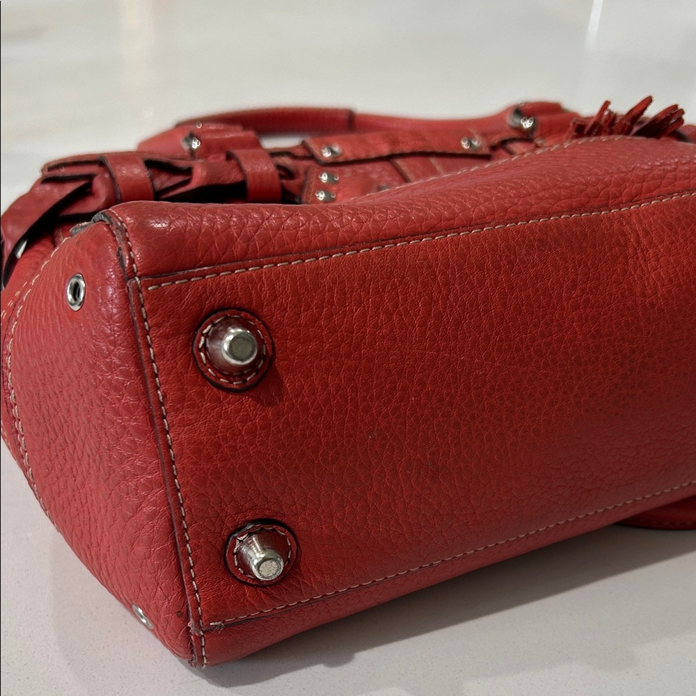 Coach Hampton braided pebbled leather shoulder bag, model F13084. - Picture 5 of 9